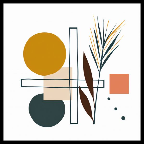 Plakat 60x60cm Ogród Symetryczny zdjęcie 2
