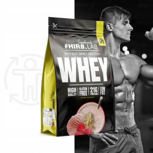 Białko koncentrat serwatkowe WPC 750 g Instant Whey Czekolada Malina hiro na Arena.pl