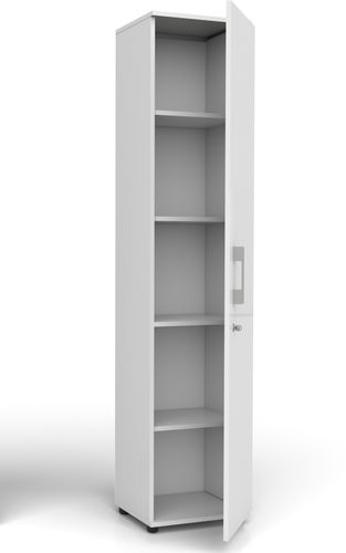 Szafa biurowa Regał G 30 1D biały z zamkiem rodo na Arena.pl