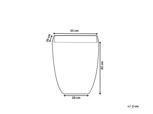 Doniczka 35 x 35 x 42 cm efekt marmuru MIRO na Arena.pl