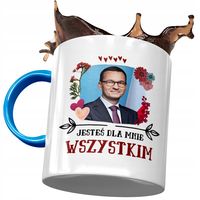 Kubek Błękitny Mateusz Morawiecki Premier Prezent Z Nadrukiem Ze Zdjęciem