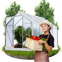 SZKLARNIA OGRODOWA POLIWĘGLAN DOMEK 1,9x1,95m 3,61m2 OCHRONA UV