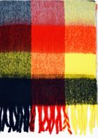 SZALIK SZAL GRUBY Z FRĘDZLAMI VERSOLI MIĘKKI CIEPŁY KOLOROWY DUŻY