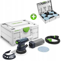 SZLIFIERKA MIMOŚRODOWA ETS 125 REQ-Plus Festool Sieciowa + Talerz 576069