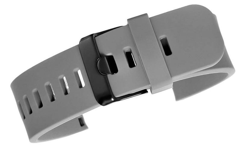 Pasek silikonowy SZARO-CZARNY U15-20-3 zdjęcie 1