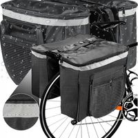 TORBA ROWEROWA PODWÓJNA NA BAGAŻNIK DUŻA SAKWA TYLNA WODOODPORNA KUFER ETUI