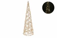 stożek dekoracyjny 40led 80cm złoty