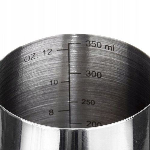 Mlecznik STALOWY dzbanek dzbanuszek na mleko do spieniania miarka 0,35L na Arena.pl