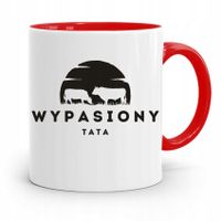 Kubek Czerwony Dla Taty Ojca Wypasiony Tata Z Nadrukiem Ze Zdjęciem