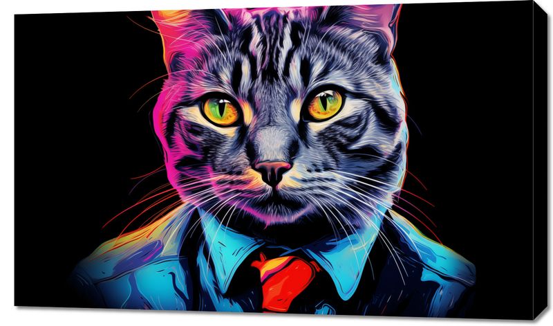 Obraz 100x60cm Kolorowy Bizneskot zdjęcie 1