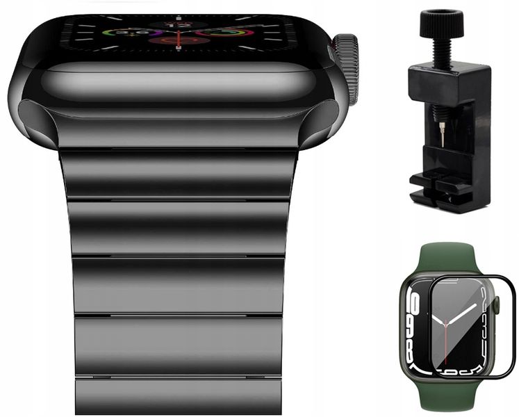 PASEK BRANSOLETA STEEL DO APPLE WATCH 45/44/42mm zdjęcie 1