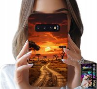 ETUI DO SAMSUNG GALAXY S10 PLUS - SAFARI AFRYKA ZACHÓD SŁOŃCA PIĘKNE WIDOK