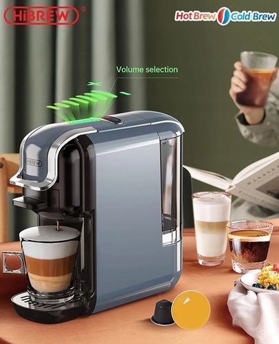 HiBREW H2B Ekspres do kawy wielokapsułkowy 5 w 1 SZARY na Arena.pl