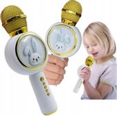 MIKROFON KARAOKE BEZPRZEWODOWY BLUETOOTH Z GŁOŚNIKIEM KRÓLIK DLA DZIECI