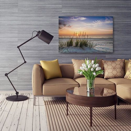 Obraz na płótnie - Canvas, Trawa na plaży 70x100 na Arena.pl