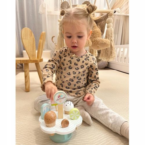 DREWNIANA LODZIARNIA KAWIARNIA ZESTAW SKLEPIK Z LODAMI NA MAGNES STRAGAN na Arena.pl