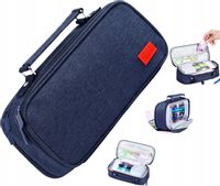 Duży Piórnik 3W1 Dwu Komorowy Saszetka Kosmetyczka