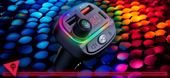 TRANSMITER BLUETOOTH SAMOCHODOWY FM SZYBKA ŁADOWARKA USB QC 3.0 MPS 2xUSB zdjęcie 7