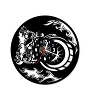 Zegar ścienny z płyty winylowej 338.13 Ognisty Harley