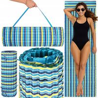 MATA PLAŻOWA KARIMATA NA PLAŻĘ KAMIENISTĄ PODUSZKA PIANKA 180x60cm MIĘKKA