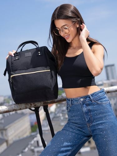 plecak materiałowy ptn alfa-5983 black na Arena.pl