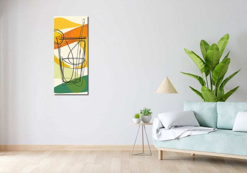 Obraz 40x100cm Koktajl Artystyczny zdjęcie 2