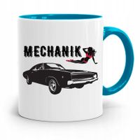 Kubek Błękitny Prezent Dla Mechanika Mechanik Z Nadrukiem Ze Zdjęciem