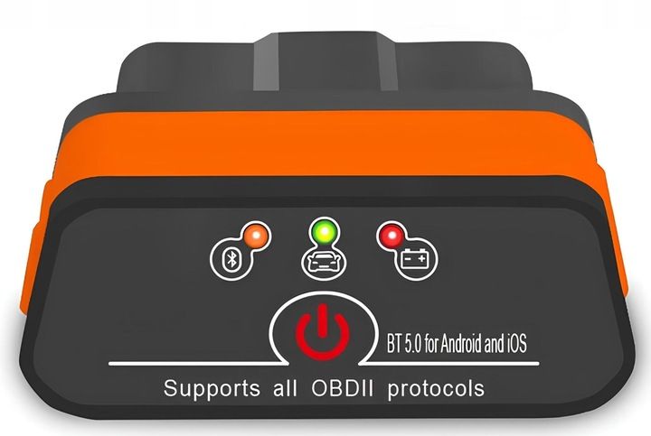 Interfejs diagnostyczny ELM327 Tester OBD2 Bluetooth 5.0 Smartphone iPhone zdjęcie 1