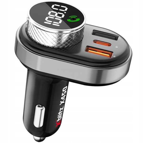Zestaw głośnomówiący Xblitz X450 + Transmiter FM Bluetooth USB zdjęcie 1
