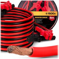 MOCNE Kable przewody rozruchowe GRUBE długie 6m 1500A Humberg