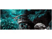 OBRAZ SECRET GARDEN MOST OGRÓD JAPONIA KOLORY