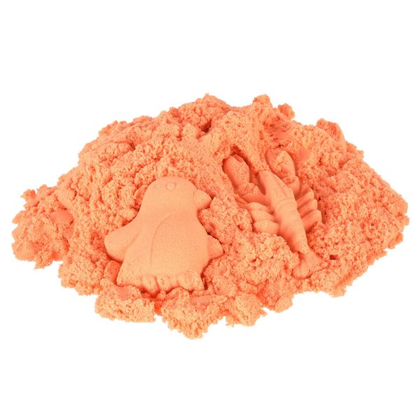 Piasek Kinetyczny 1Kg W Woreczku Pomarańczowy zdjęcie 5