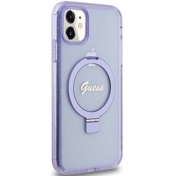 Etui Guess do iPhone 11, iPhone XR, Fioletowy, MagSafe zdjęcie 4