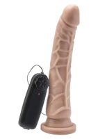 Dong 8 Inch Vibrating Light Skin Tone