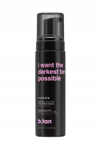 b.tan I Want The Darkest Tan Possible Pianka Samoopalająca 200ml na Arena.pl