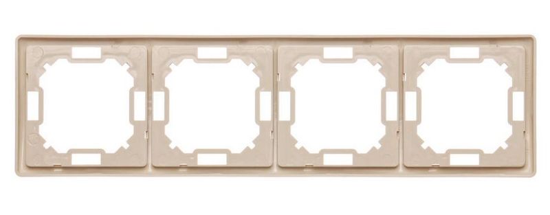 Basic Ramka na 4-moduły BMR4/12 beżowy SIMON zdjęcie 2
