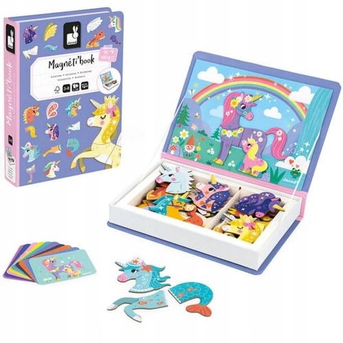 JANOD Magnetibook Magnetyczna układanka Jednorożec Jednorożce na Arena.pl