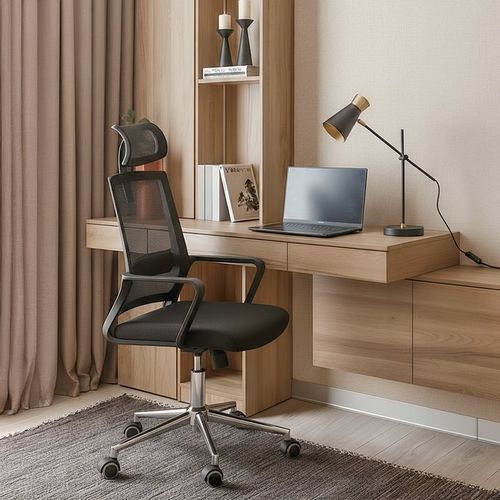 Fotel biurowy ergonomiczny MARK ADLER czarny obrotowy regulowany do na Arena.pl