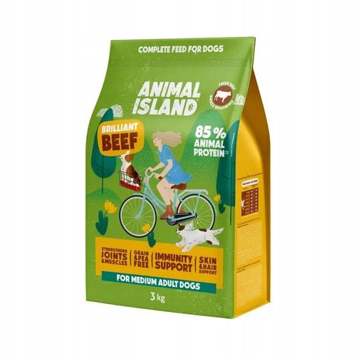 Animal Island Wołowina - Karma Sucha Dla Psów - 3kg na Arena.pl