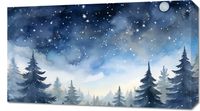Obraz 70x40cm Tajemniczy Las o Zmierzchu