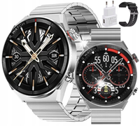 SMARTWATCH MĘSKI ZEGAREK MĘSKI Z BRANSOLETĄ FUNKCJĄ PROWADZENIA ROZMÓW PL