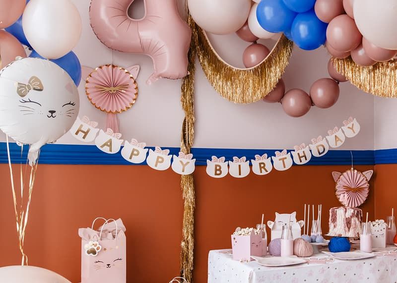 Balon foliowy okrągły Kot, 45 cm zdjęcie 3