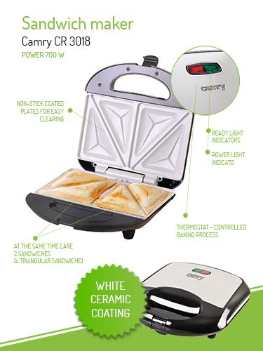 CR 3018 Opiekacz do kanapek zdjęcie 10