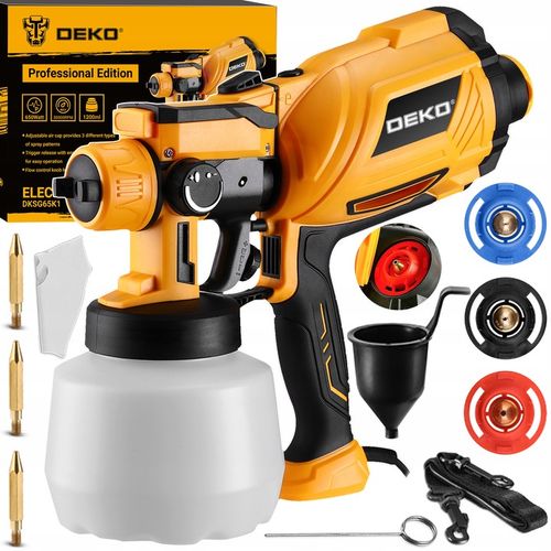 PISTOLET MALARSKI AGREGAT DO MALOWANIA ŚCIAN 3DYSZE 80 DIN ZESTAW XXL na Arena.pl