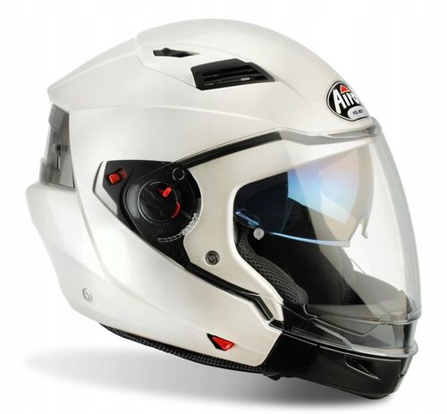 Kask Motocyklowy Z Wypinaną Szczęką Airoh Executive White Gloss Roz. XL na Arena.pl