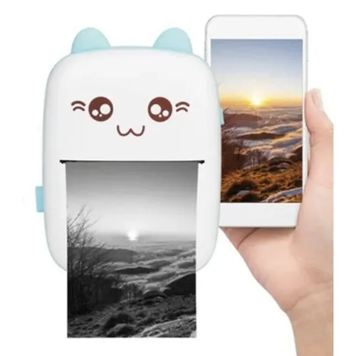 Mini Drukarka Termiczna Kotek na Bluetooth + 11 Rolek zdjęcie 3