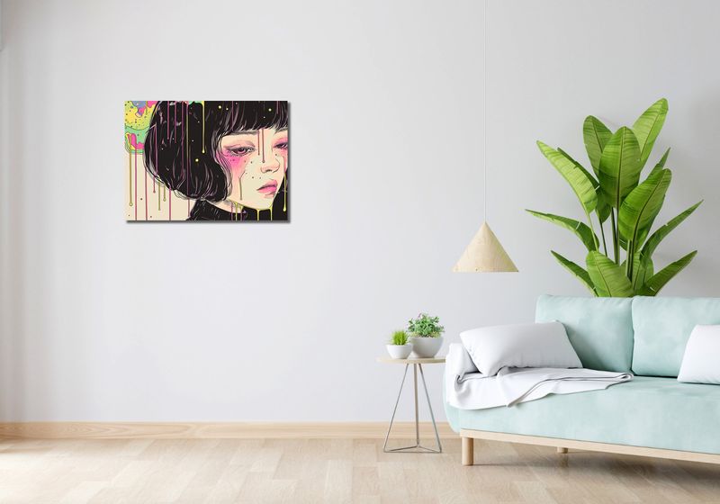 Obraz 70x50cm Strugi Kolorów zdjęcie 2