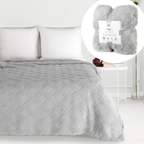 Bardzo GRUBY Koc Narzuta na Łóżko 170x210 PUSZYSTY Miękki Ciepły PREMIUM na Arena.pl