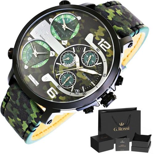 Zegarek Męski G.Rossi Triple Time E11706A2-8H1 na Arena.pl