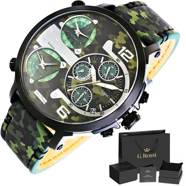 Zegarek Męski G.Rossi Triple Time E11706A2-8H1 zdjęcie 2